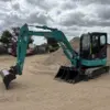 Kobelco SK58SRX-7 Mini Excavator on-site.